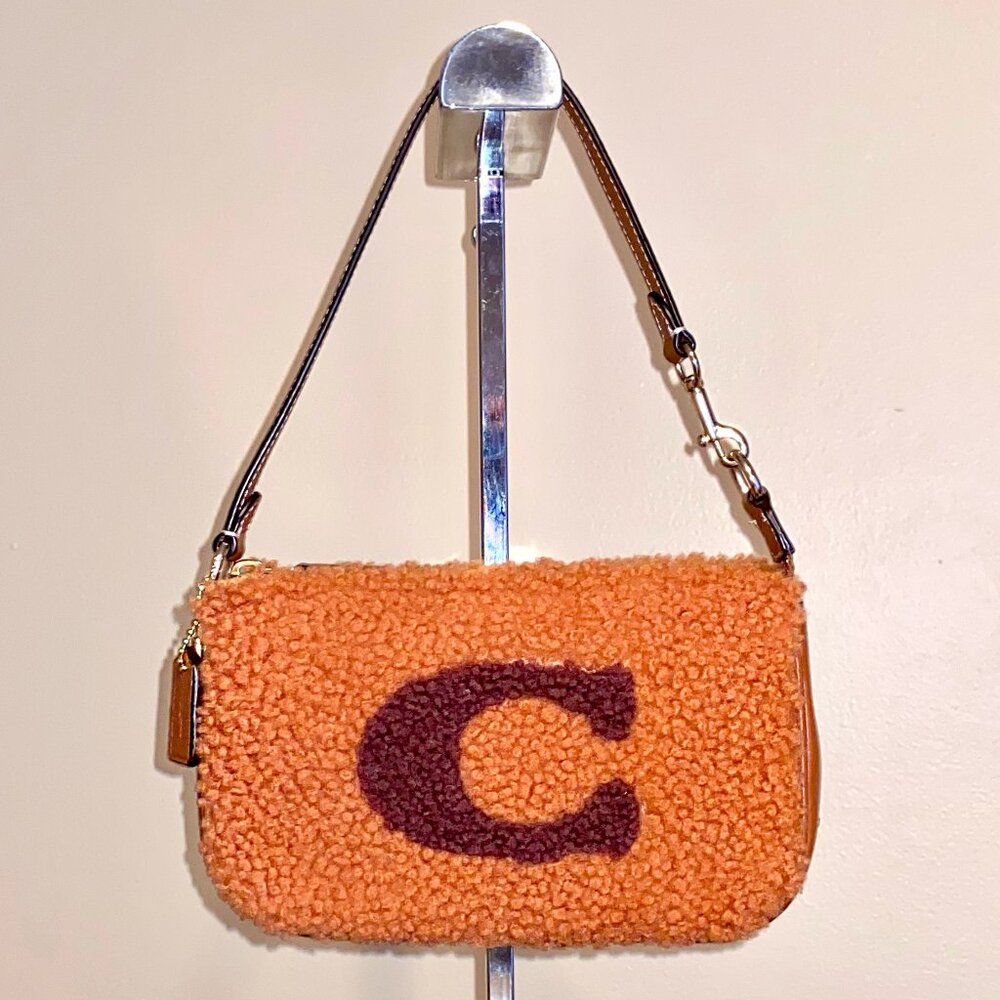 ‼️SOLD‼️Coach GENUINE SHEARLING Teri Shoulder Bag